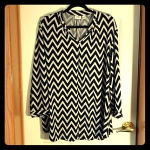 Chevron blouse plus size 22/24W